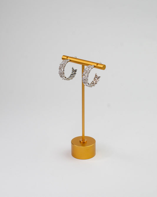 Kristalne poluhalke naušnice